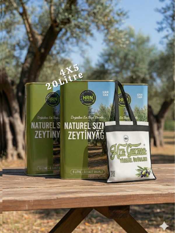 HRN Gurme Soğuk Sıkım Zeytinyağ 20 lt.
